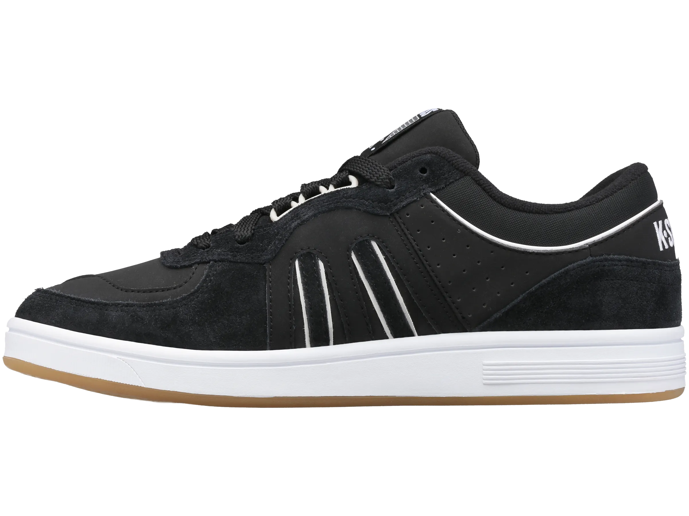 06802-023-M | MENS NORTH COURT | BLACK/WHITE/GUM