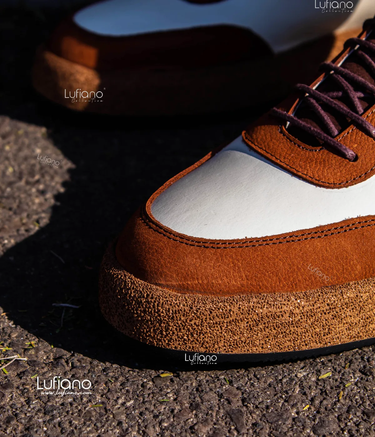 222B - Lufiano Leather Sneaker- Brown