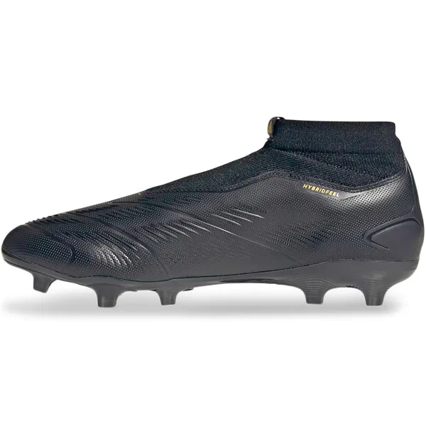 adidas Predator League Laceless FG Soccer Cleats (Core Black/Carbon/Gold Metallic)