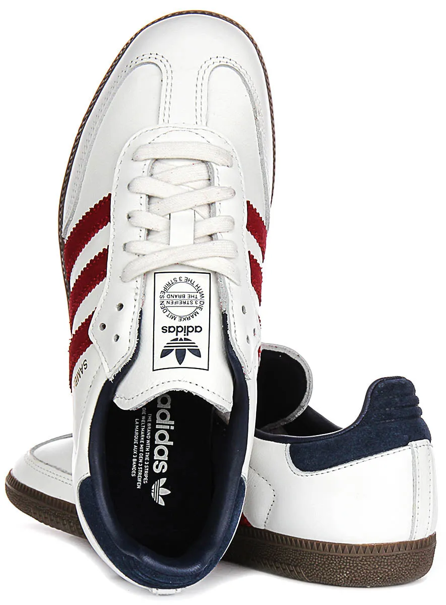 Adidas Samba OG In White Red Navy