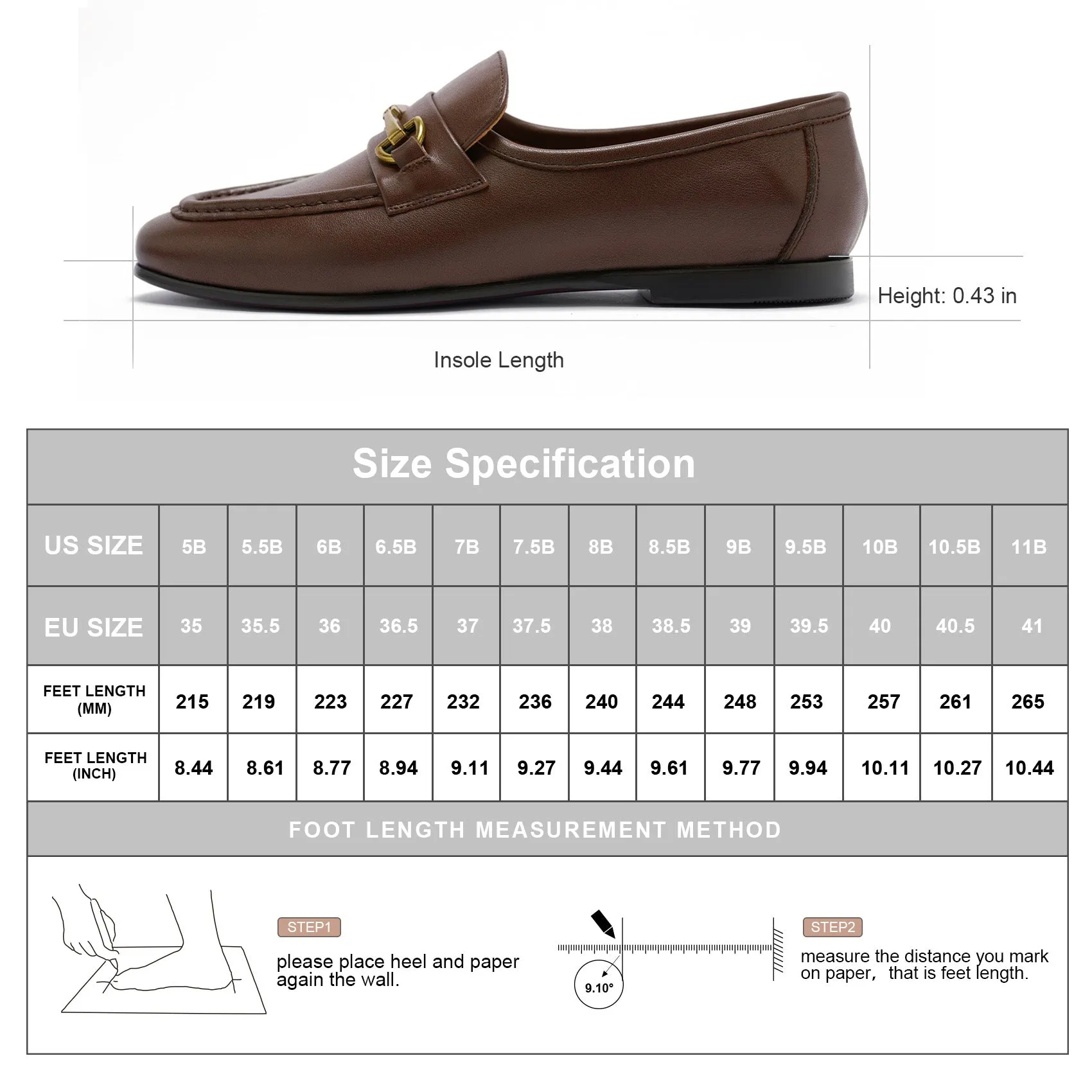 AiciBerllucci COCO9 Women's Leather Loafer,Casual Loafers Shoes, Slip on Loafers Shoes for Women,Soft Comfort Flat Loafer Shoes for Ladies Coffee Brown