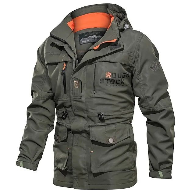 All-Weather Men's Tactical Cargo Jacket for Outdoor Adventures