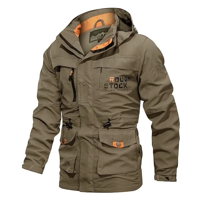 All-Weather Men's Tactical Cargo Jacket for Outdoor Adventures