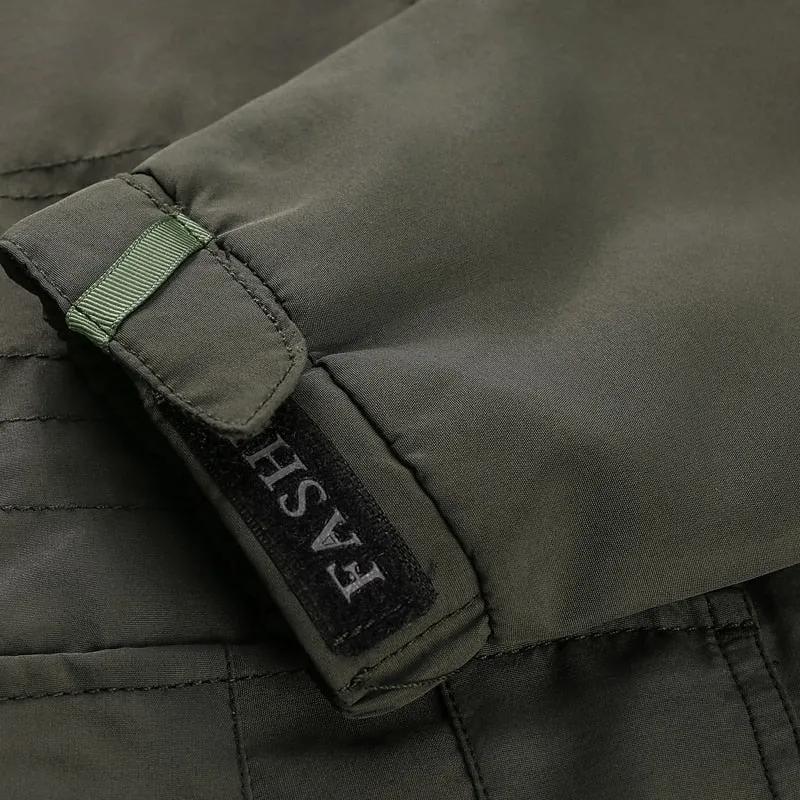 All-Weather Men's Tactical Cargo Jacket for Outdoor Adventures