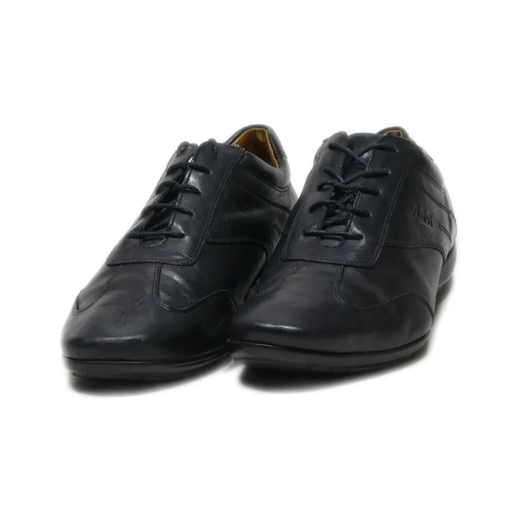 Am Shoe Company Casual Lace Ups Leather Black Colour For Men