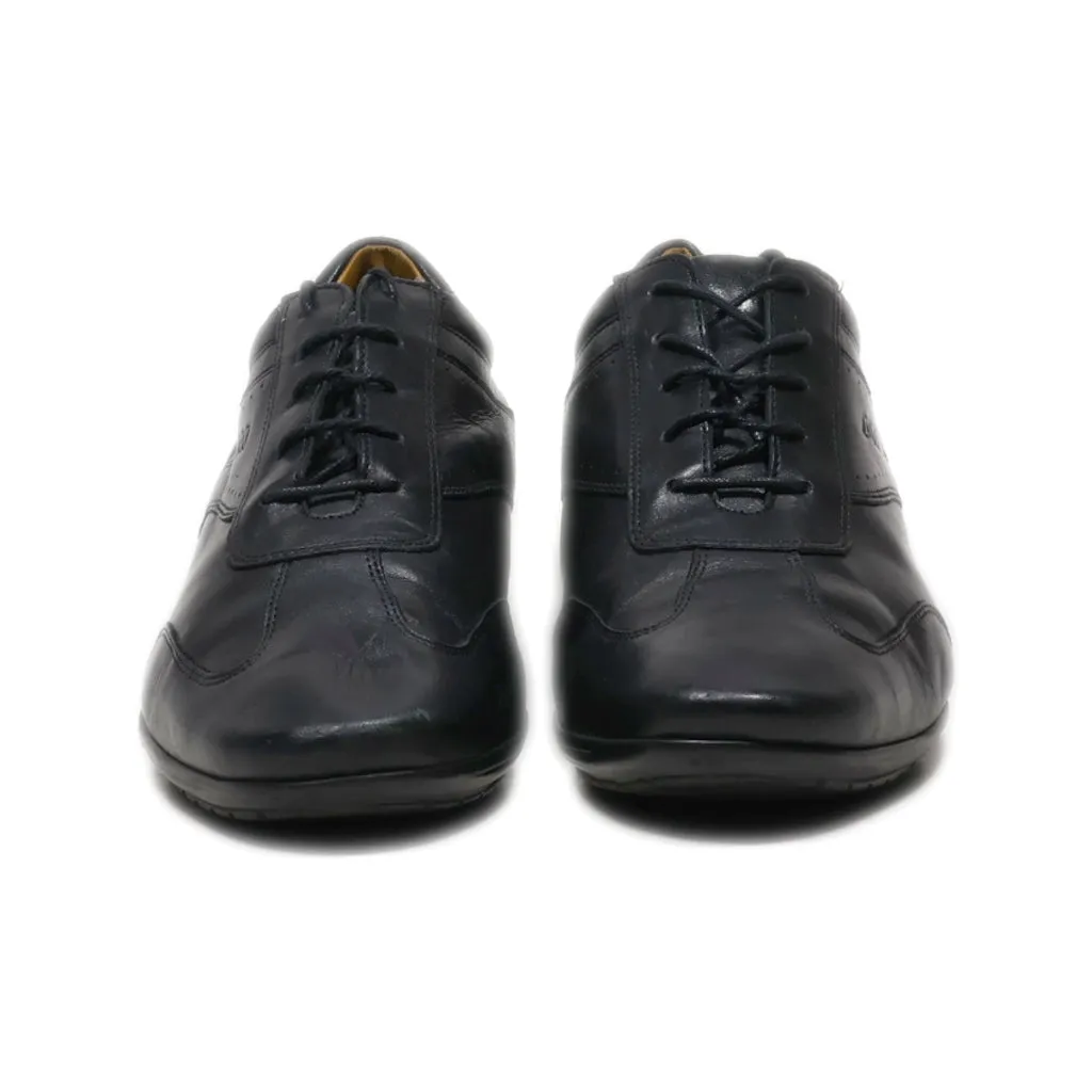 Am Shoe Company Casual Lace Ups Leather Black Colour For Men