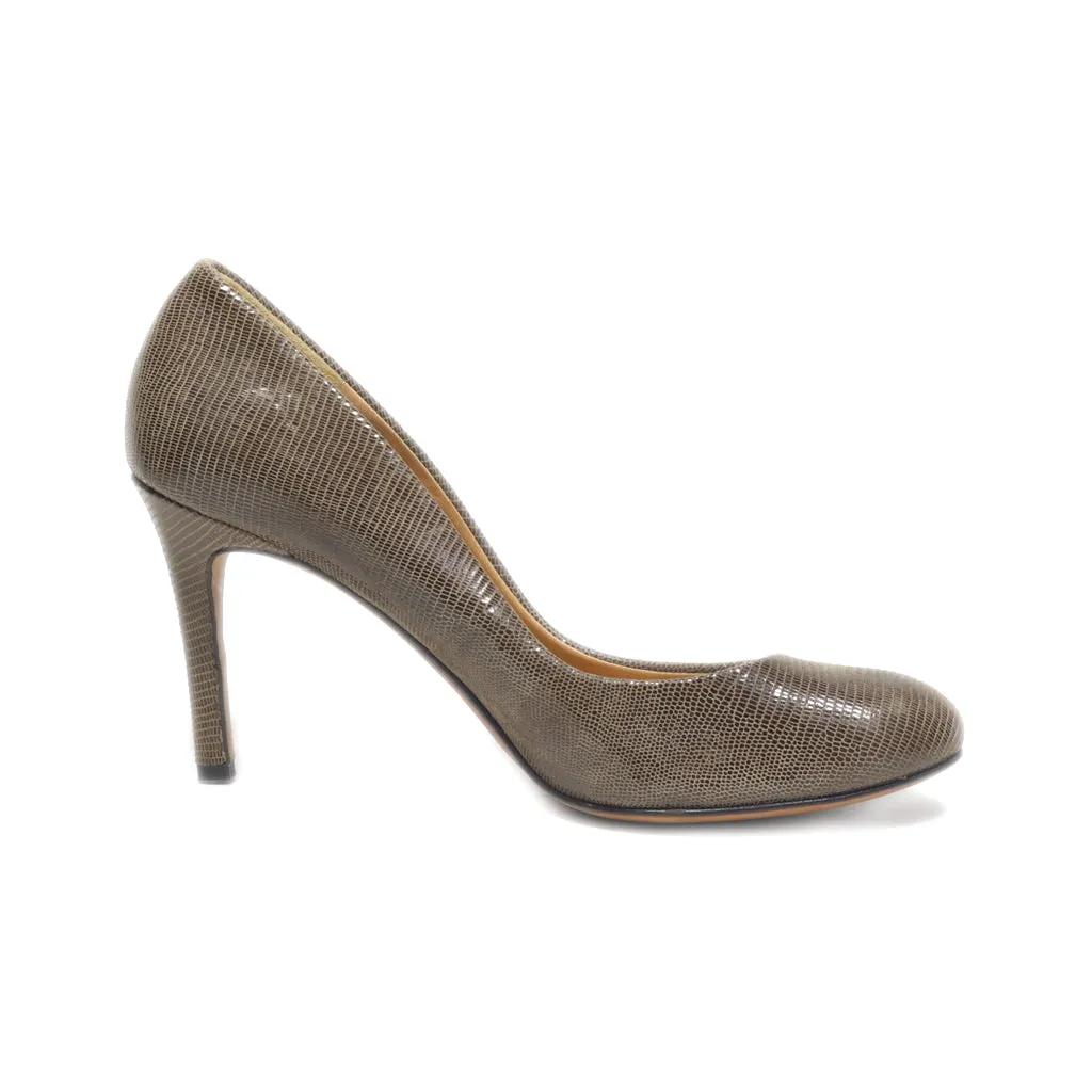 Ann Taylor High-Heel Shoes Leather Brown Colour For Women