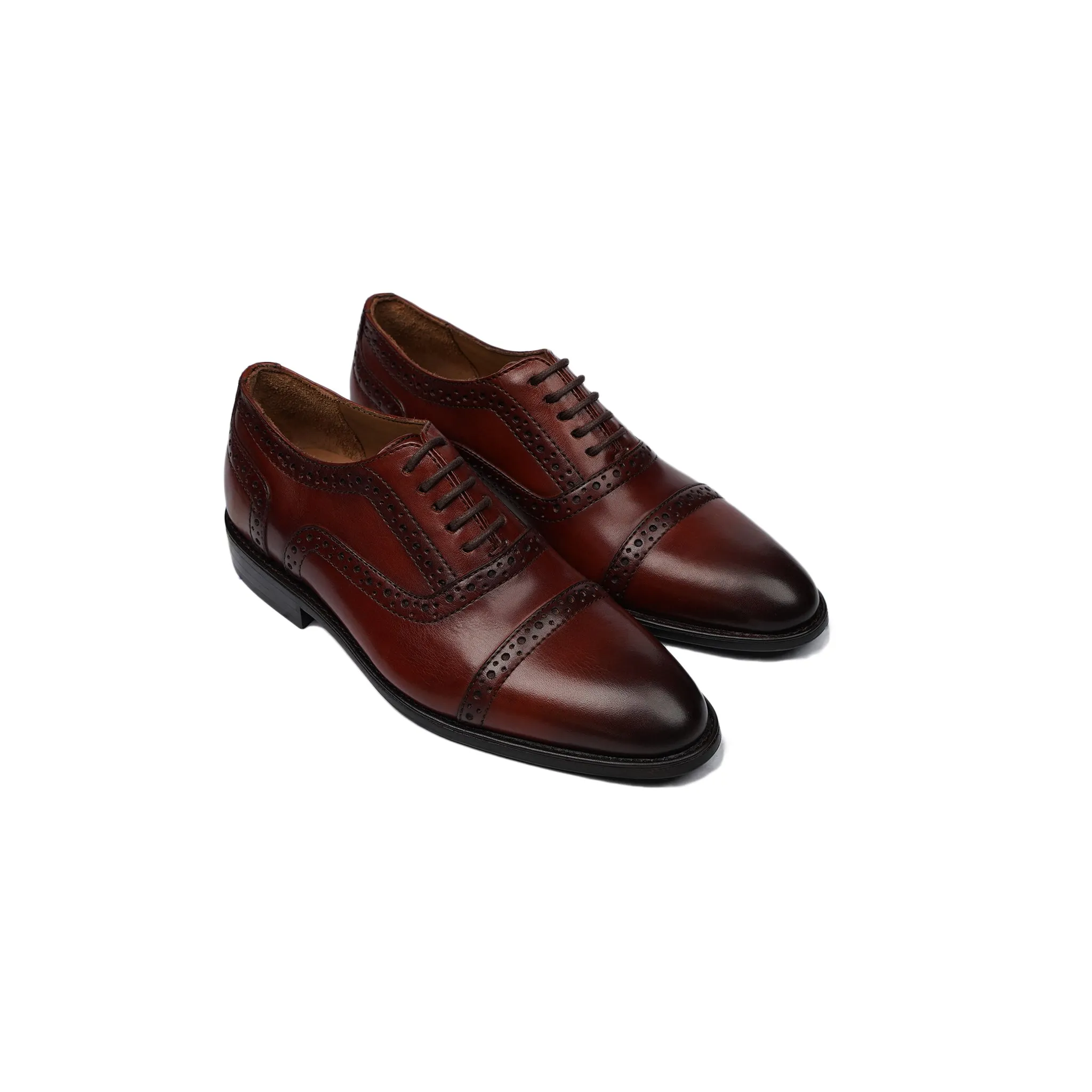 Arkadi - Kid's Burnished Oxblood Calf Leather Oxford Shoe (5-12 Years Old)