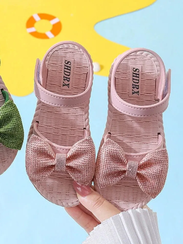 ARWEN & AJH GROUP  Children's Sandals 2024 Summer New Soft Sole Princess Shoes Versatile Girl Sandals Cute Beach Shoes kid shoes