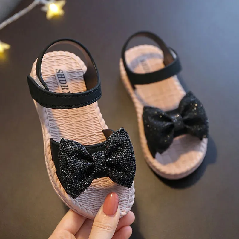 ARWEN & AJH GROUP  Children's Sandals 2024 Summer New Soft Sole Princess Shoes Versatile Girl Sandals Cute Beach Shoes kid shoes