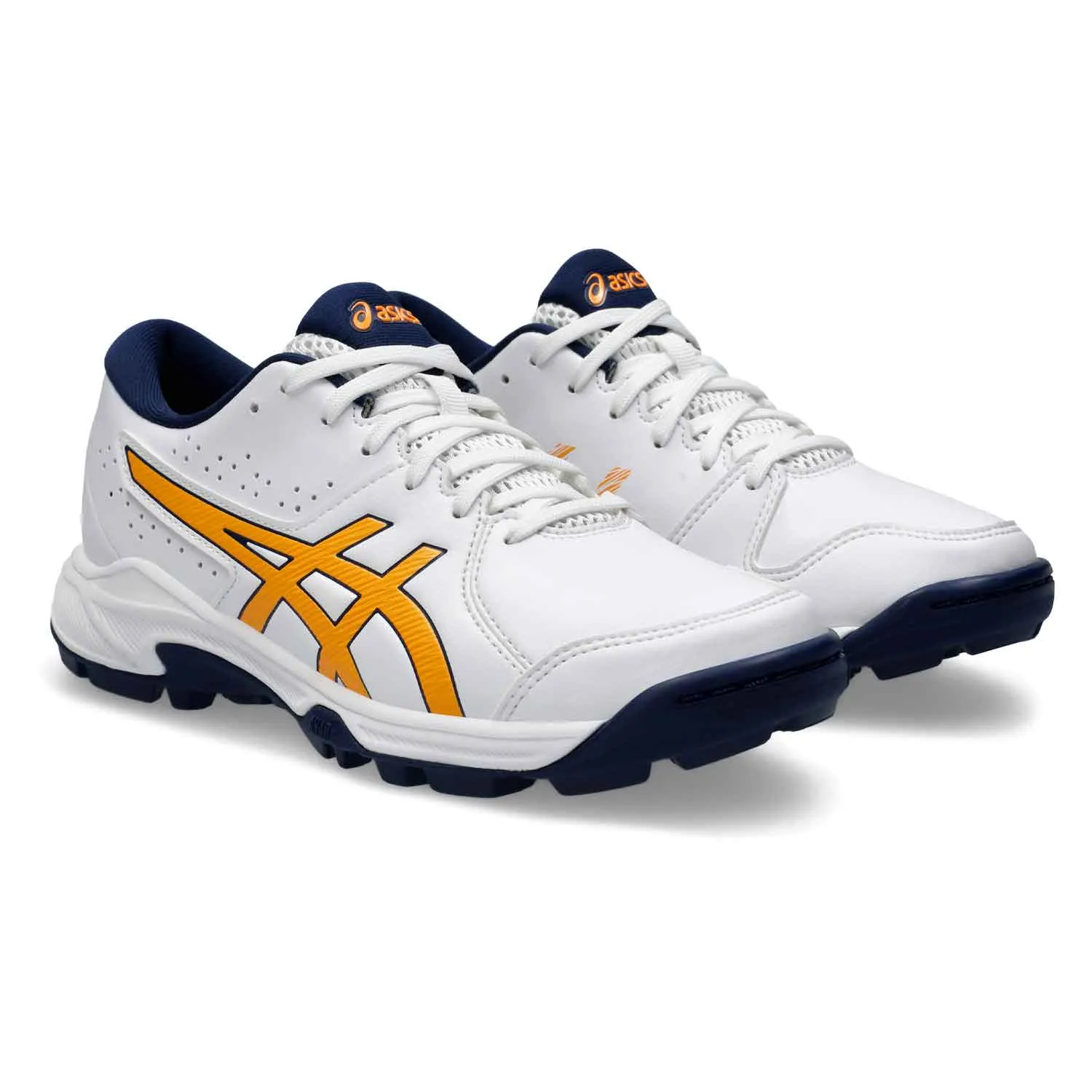 Asics Gel Peake 2 Junior Cricket Rubbers White/Orange