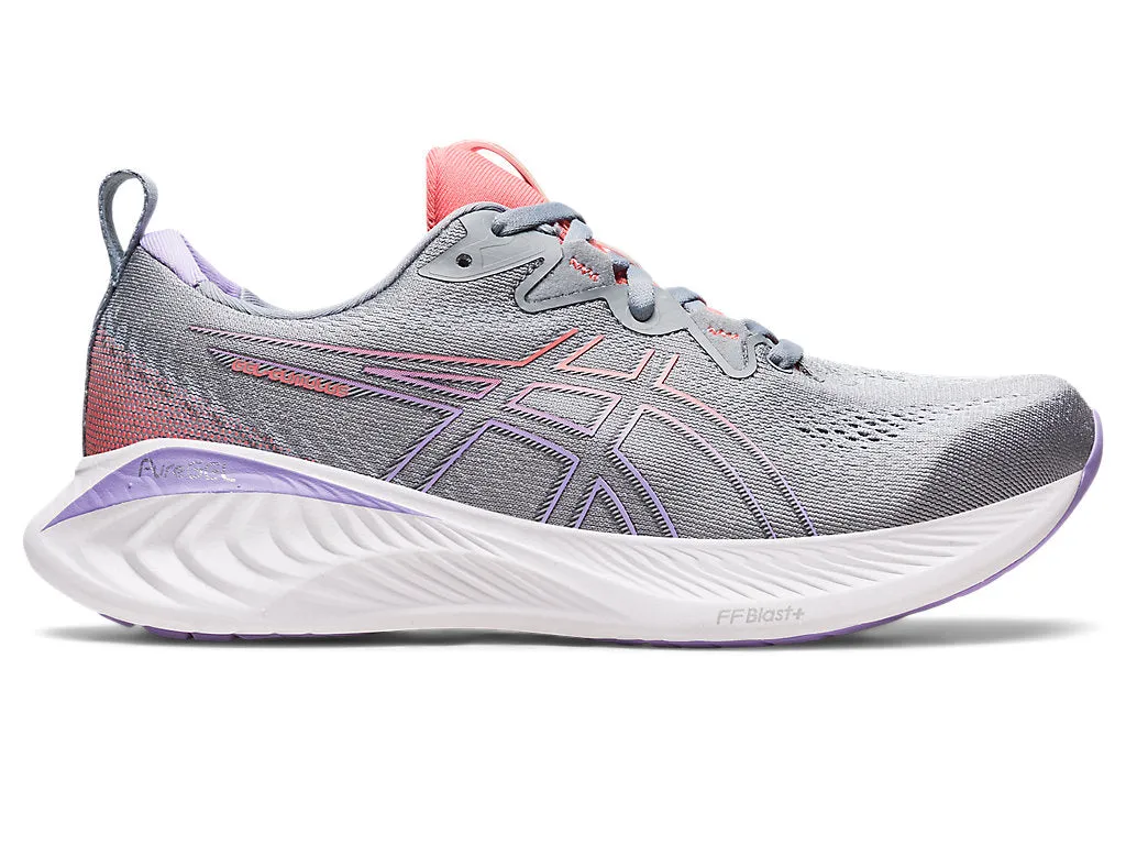 Asics Womens Gel Cumulus 25 Wide- Sheet Rock/Papya (1012B439-020)