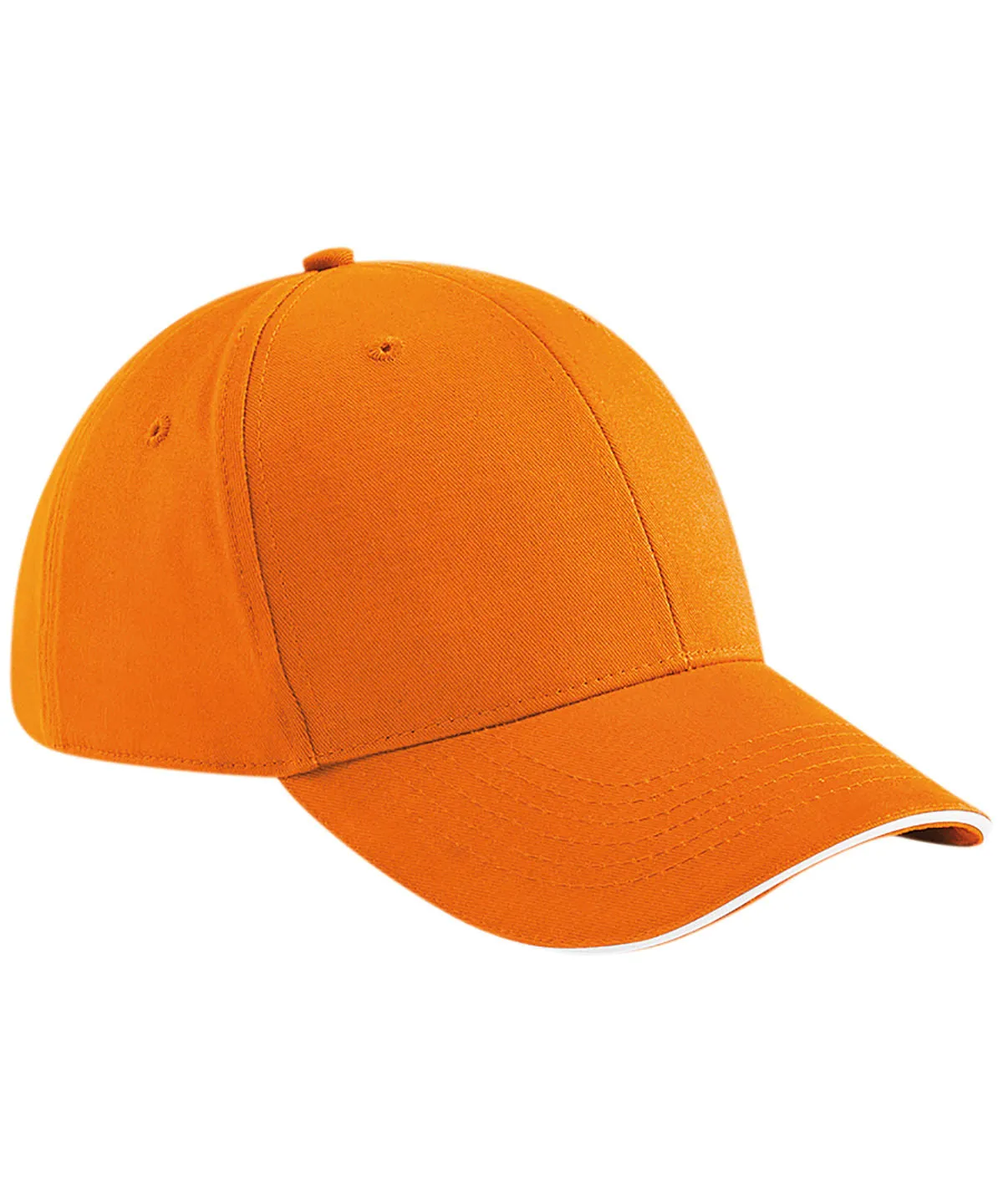 Athleisure 6-panel cap | Orange/White