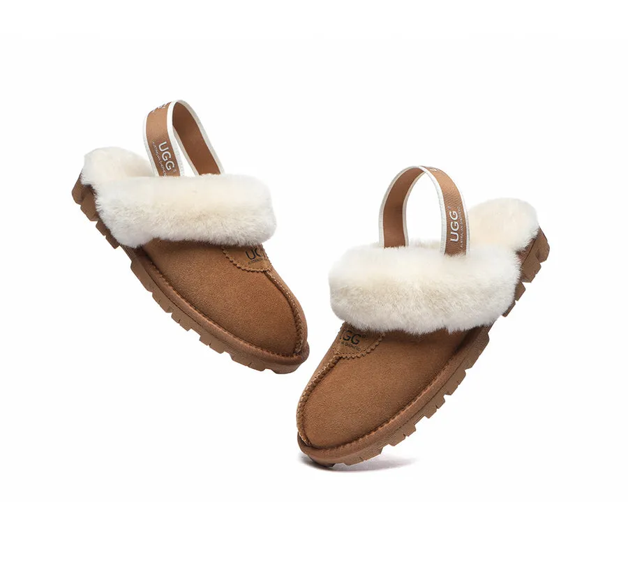 Australian Shepherd Ugg Slingback Slippers Unisex Waffle Plus - AS2042