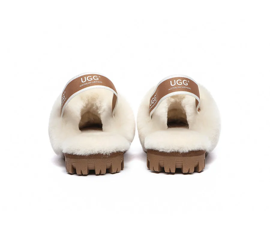 Australian Shepherd Ugg Slingback Slippers Unisex Waffle Plus - AS2042