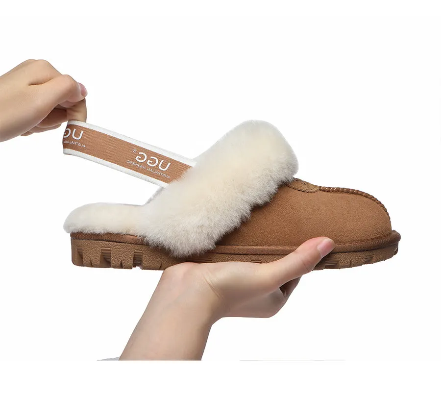 Australian Shepherd Ugg Slingback Slippers Unisex Waffle Plus - AS2042