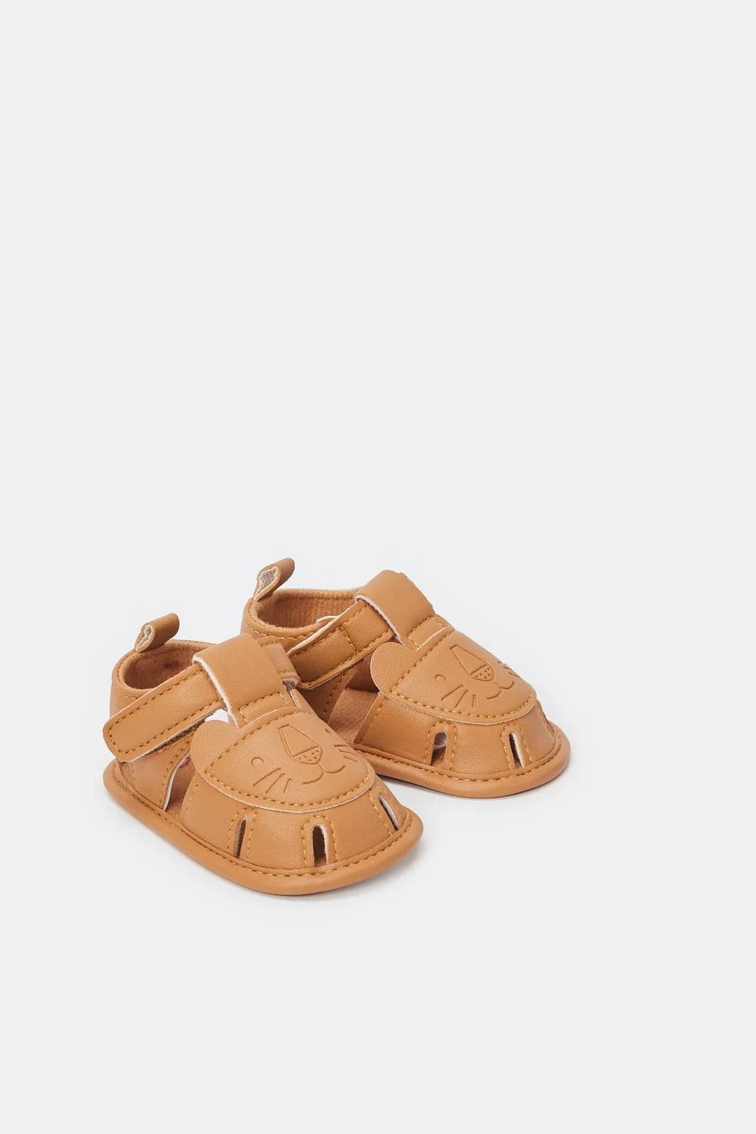 Babies Tan Pram Shoes