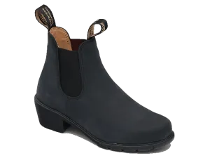 BLUNDSTONE 1960 BLACK NUBUCK HEEL