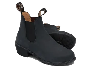 BLUNDSTONE 1960 BLACK NUBUCK HEEL