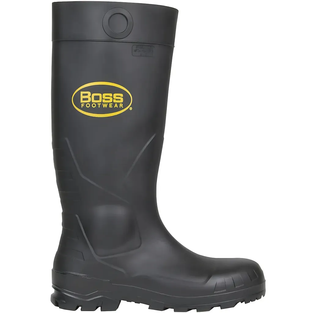 Boss 382-810/11 16" Black PVC Steel Toe Boot