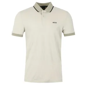 BOSS Paddy 5 Polo Shirt in Light Beige