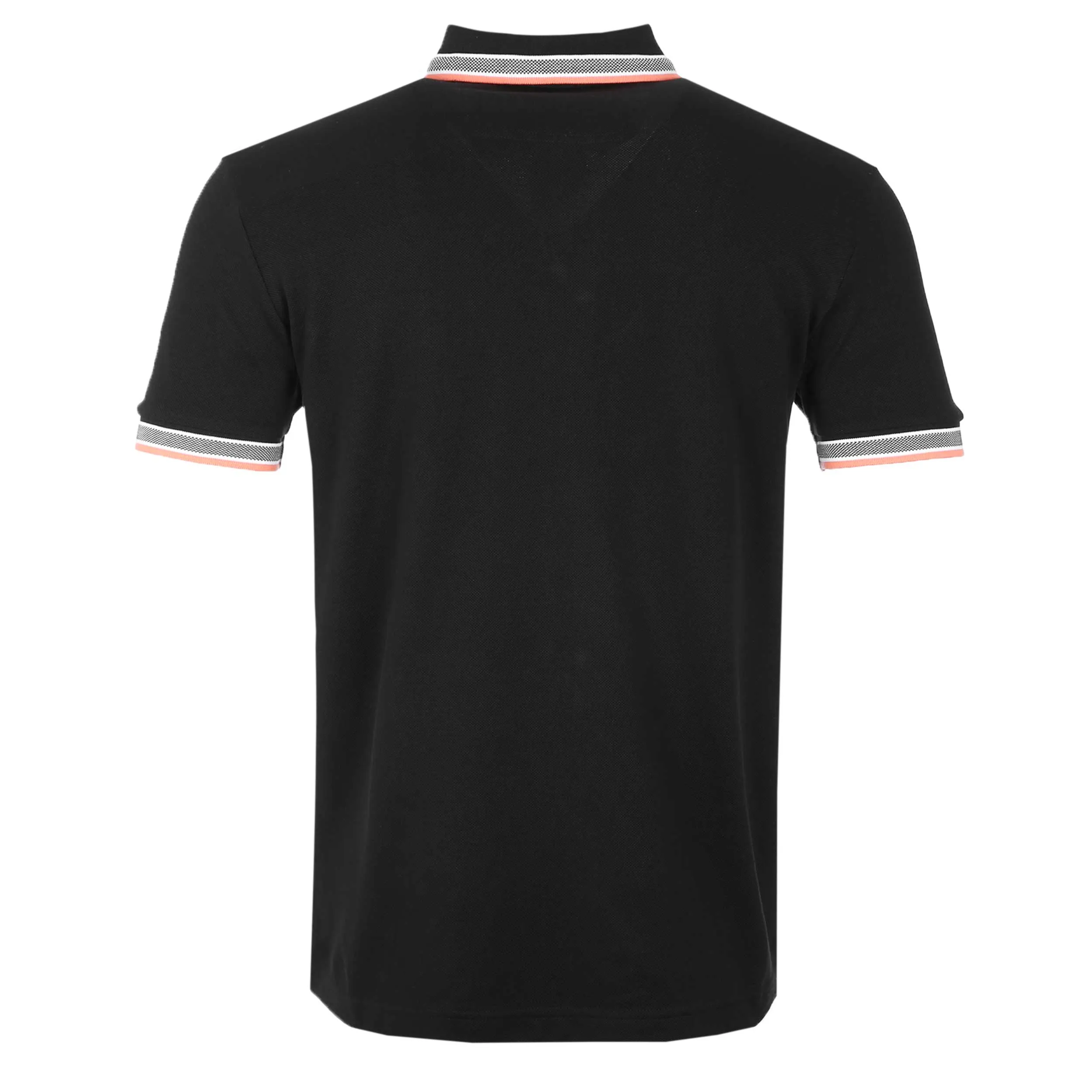 BOSS Paddy Polo Shirt in Black & Orange