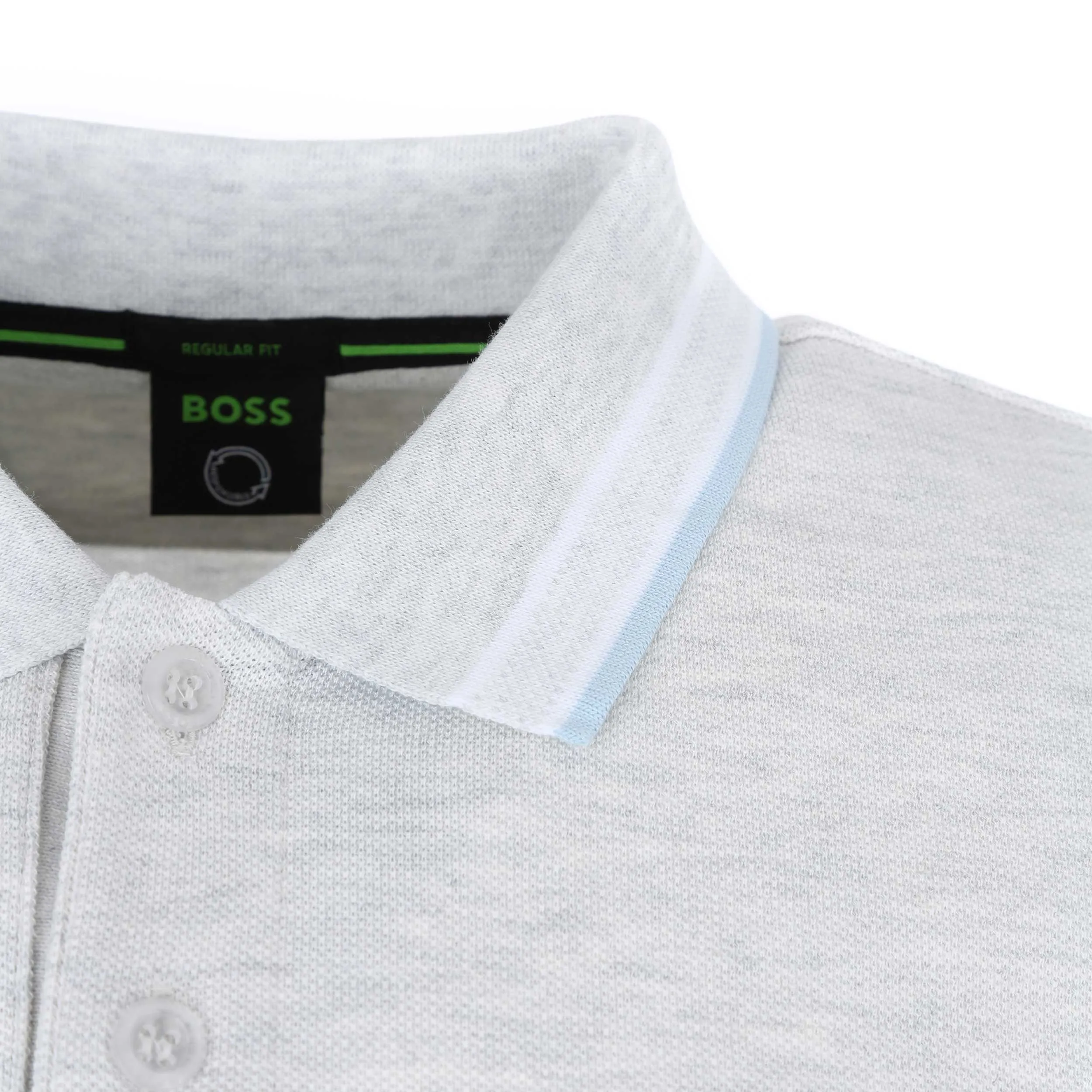 BOSS Paddy Polo Shirt in Light Grey