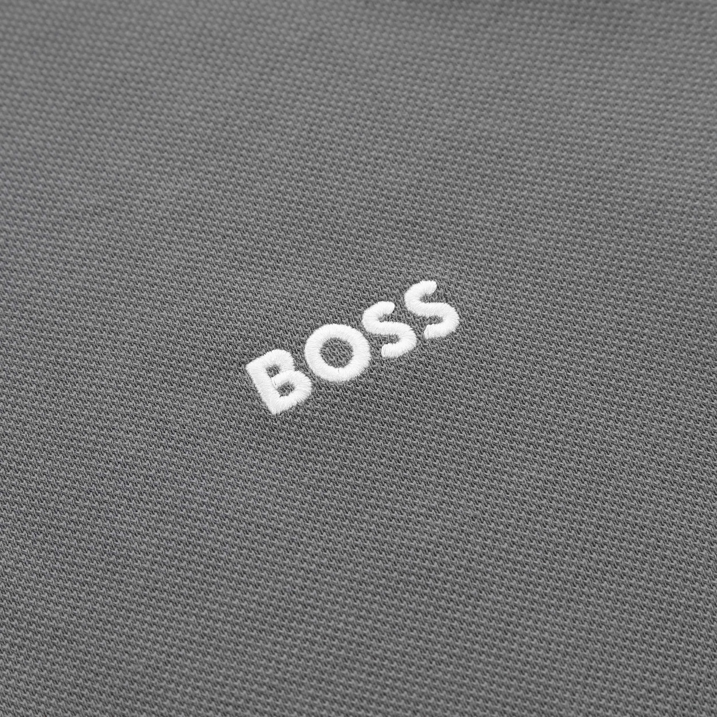 BOSS Paddy Polo Shirt in Medium Grey