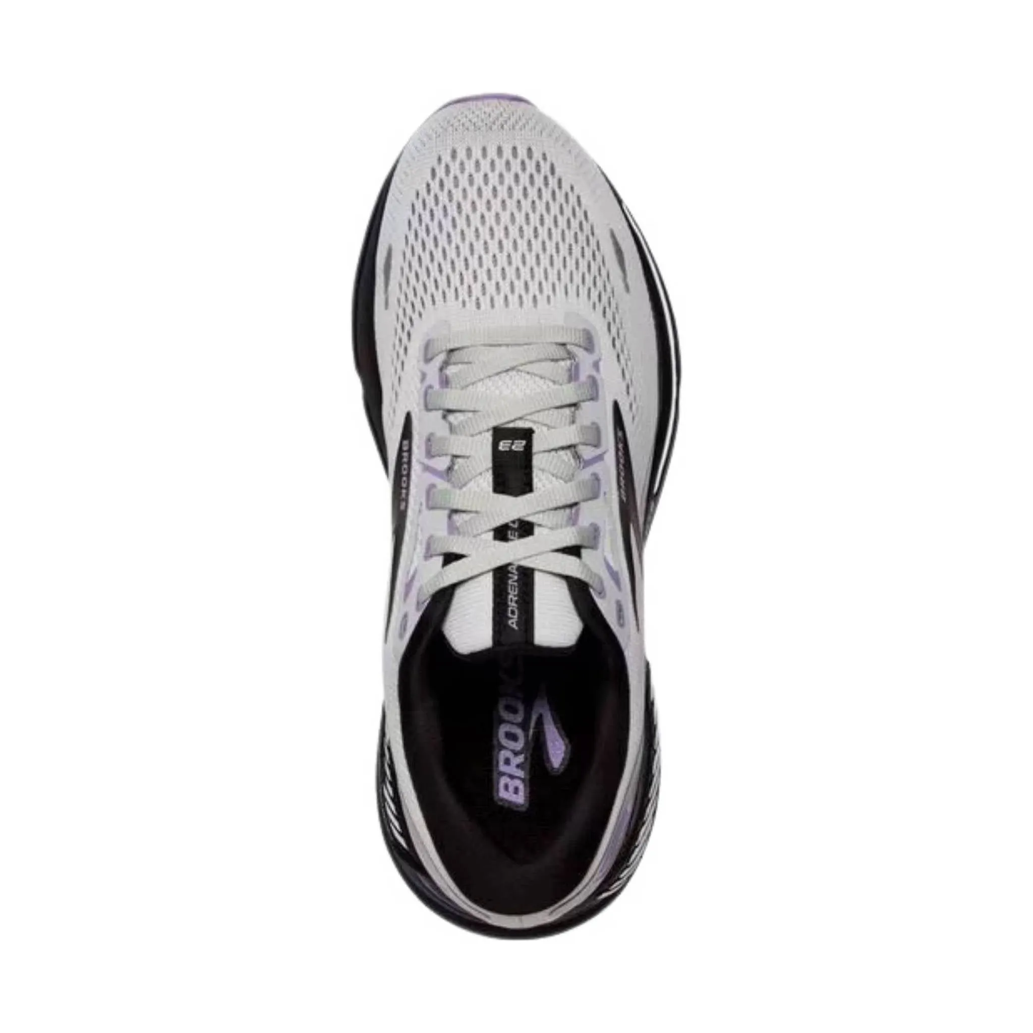 Brooks Women's Adrenaline GTS 23 Running Shoe - Grey/Black/Purple