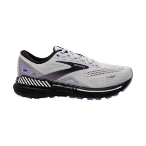 Brooks Women's Adrenaline GTS 23 Running Shoe - Grey/Black/Purple