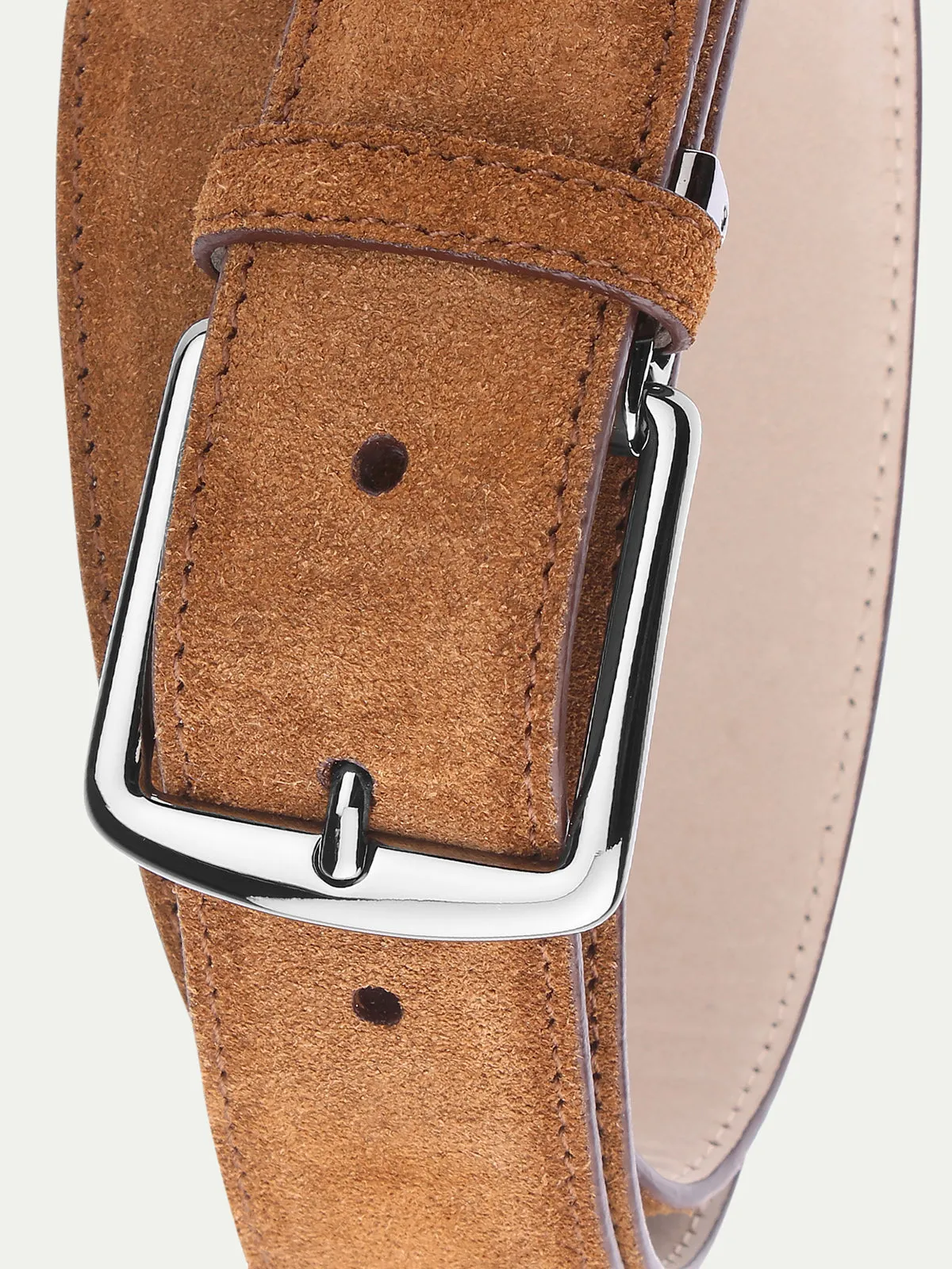 Caramel Suede Leather Belt