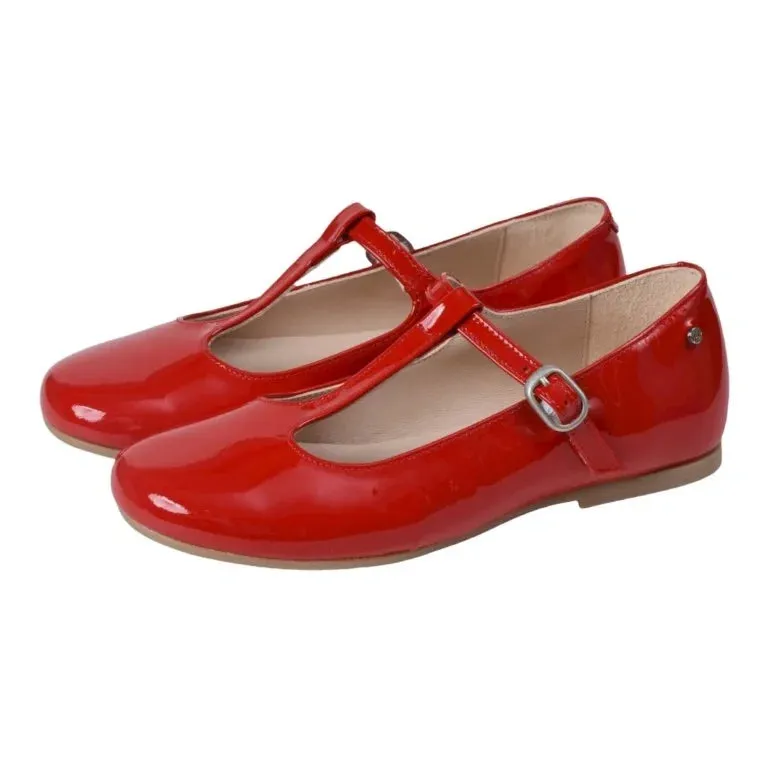 Charlotte - Red Patent Leather Strap for Girl by Manuela de Juan