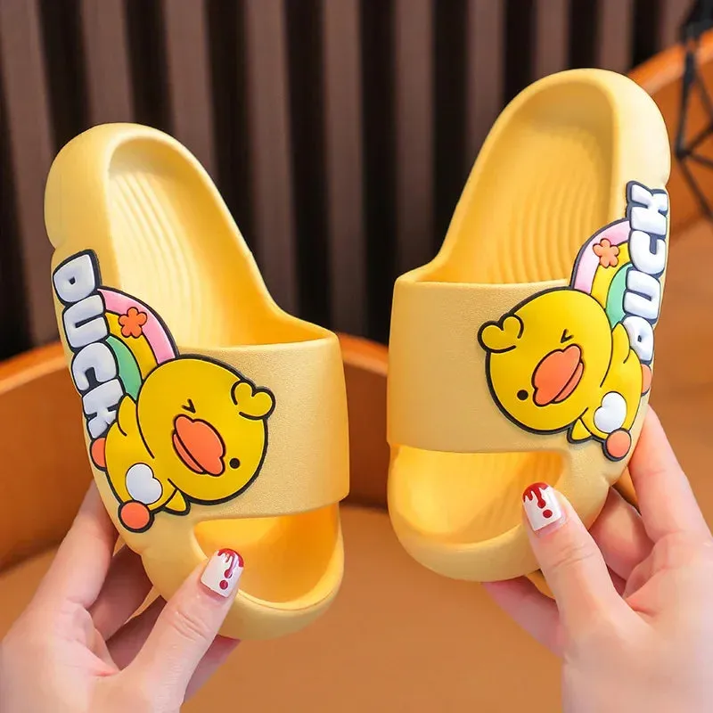 Children's slippers summer boys shoes cute home bathroom soft soles thick soles non-slip slippers for girls