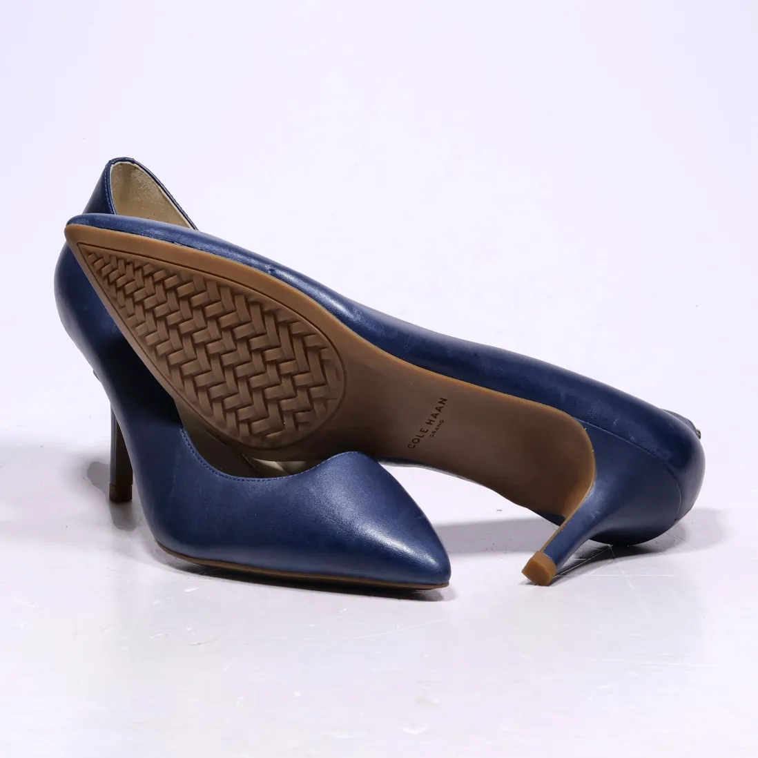 Cole Haan High-Heel Shoes Leather Blue Colour For Women