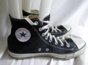 CONVERSE ALL STAR Chucks Hi-Top Sneaker Trainer Athletic Shoe BLACK Mens 10 W 12