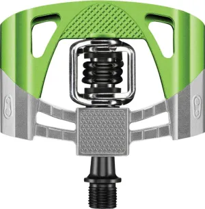 Crank Brothers Mallet 2 Pedals - Raw/Green