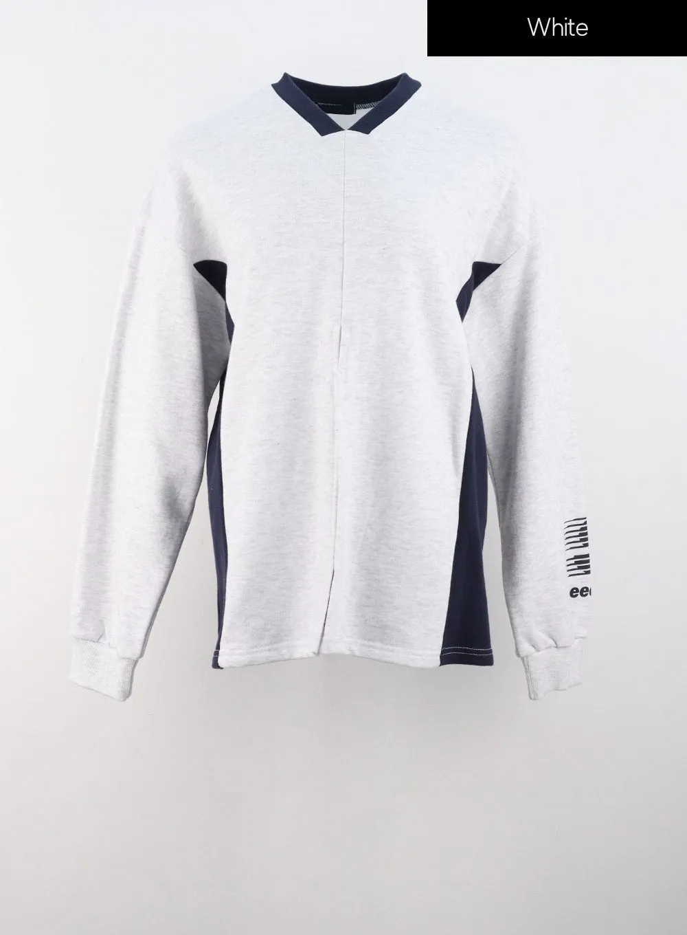 Cut-Out V-Neck Sweatshirt IS322