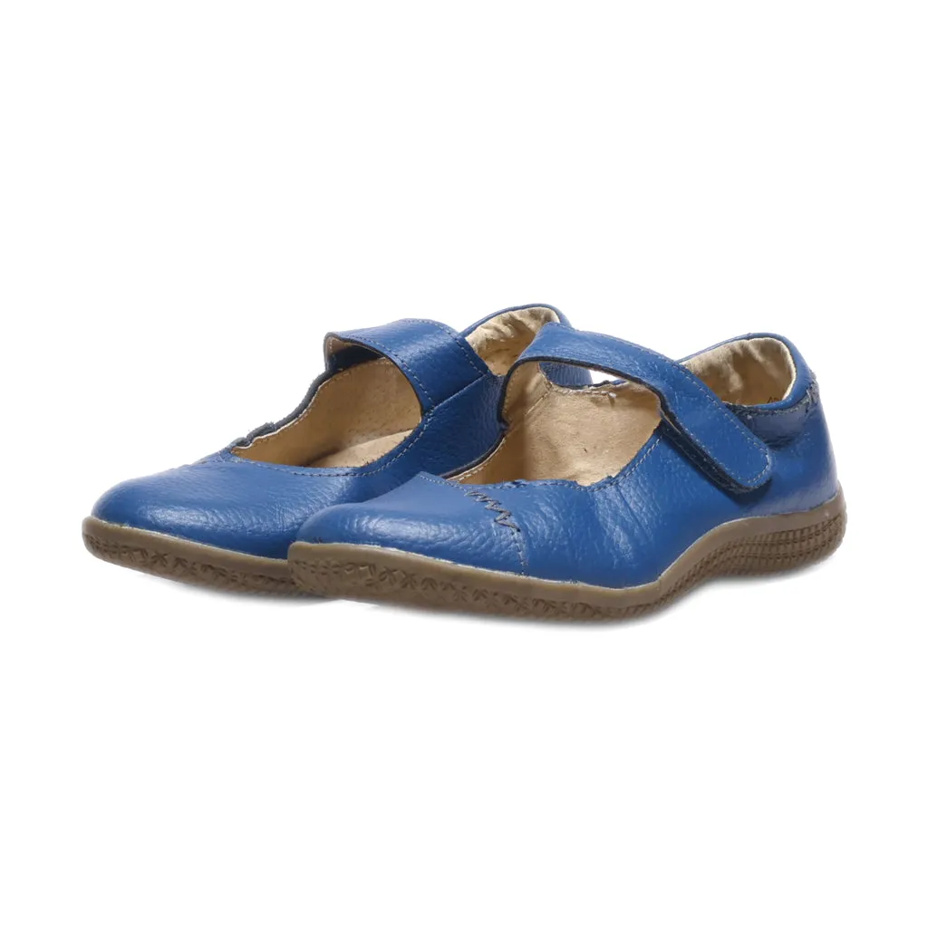 Damart Ballerinas Leather Blue Colour For Women