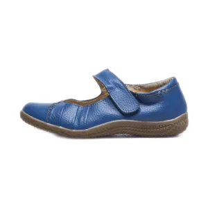 Damart Ballerinas Leather Blue Colour For Women