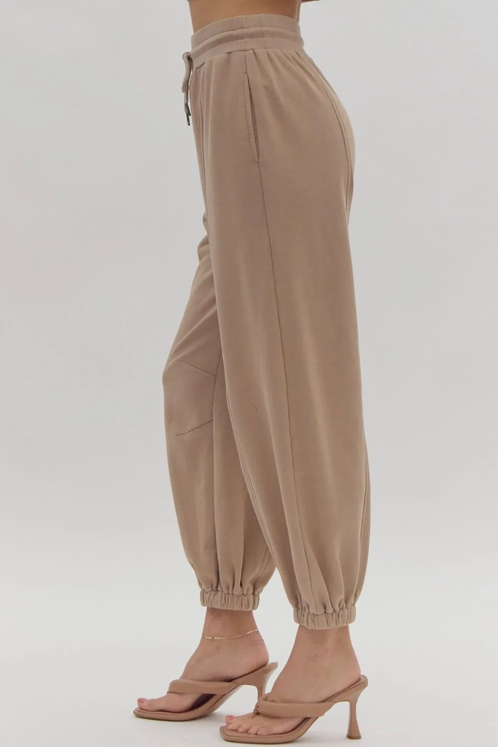 Deluxe Athleisure Set Pants - Light Mocha