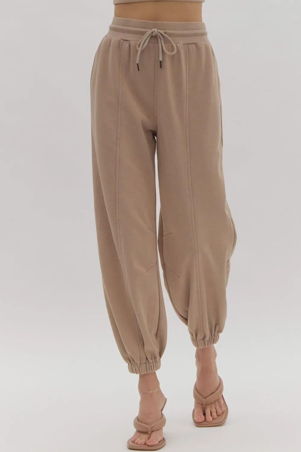 Deluxe Athleisure Set Pants - Light Mocha