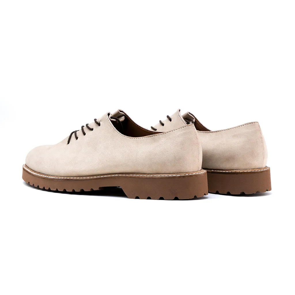 DERBY SHOES - BEIGE