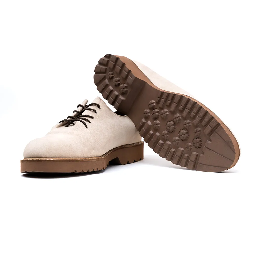 DERBY SHOES - BEIGE