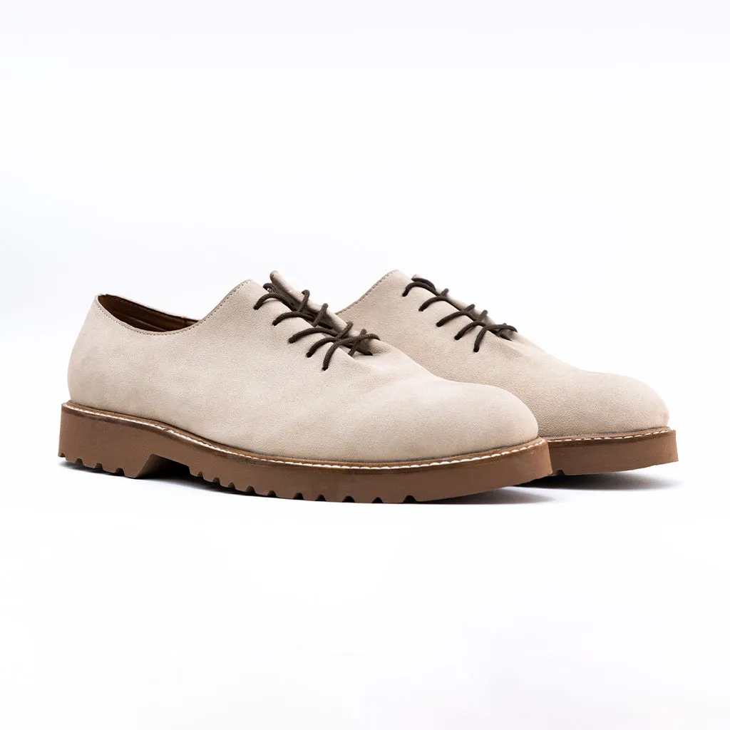 DERBY SHOES - BEIGE