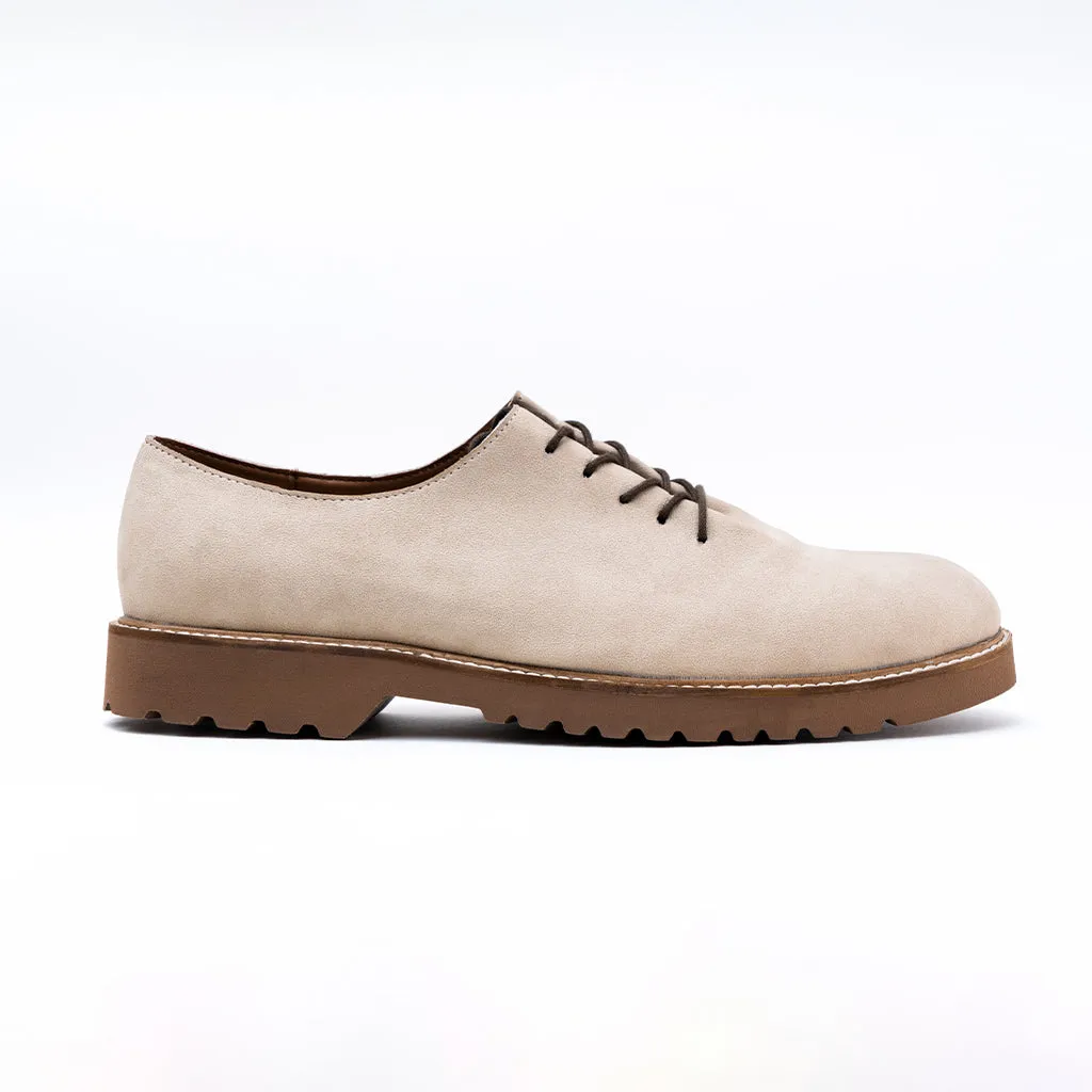 DERBY SHOES - BEIGE