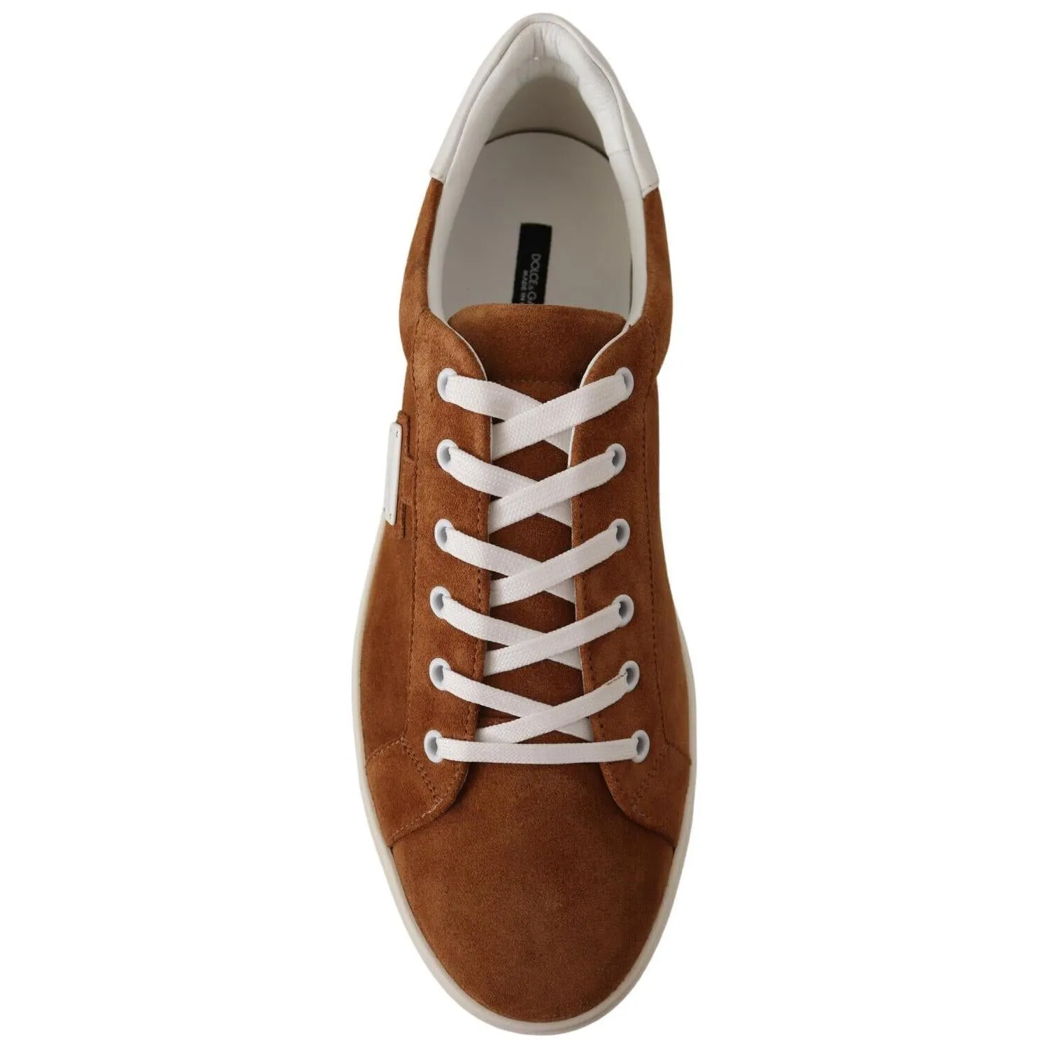 Dolce & Gabbana Elegant Two-Tone Leather Sneakers