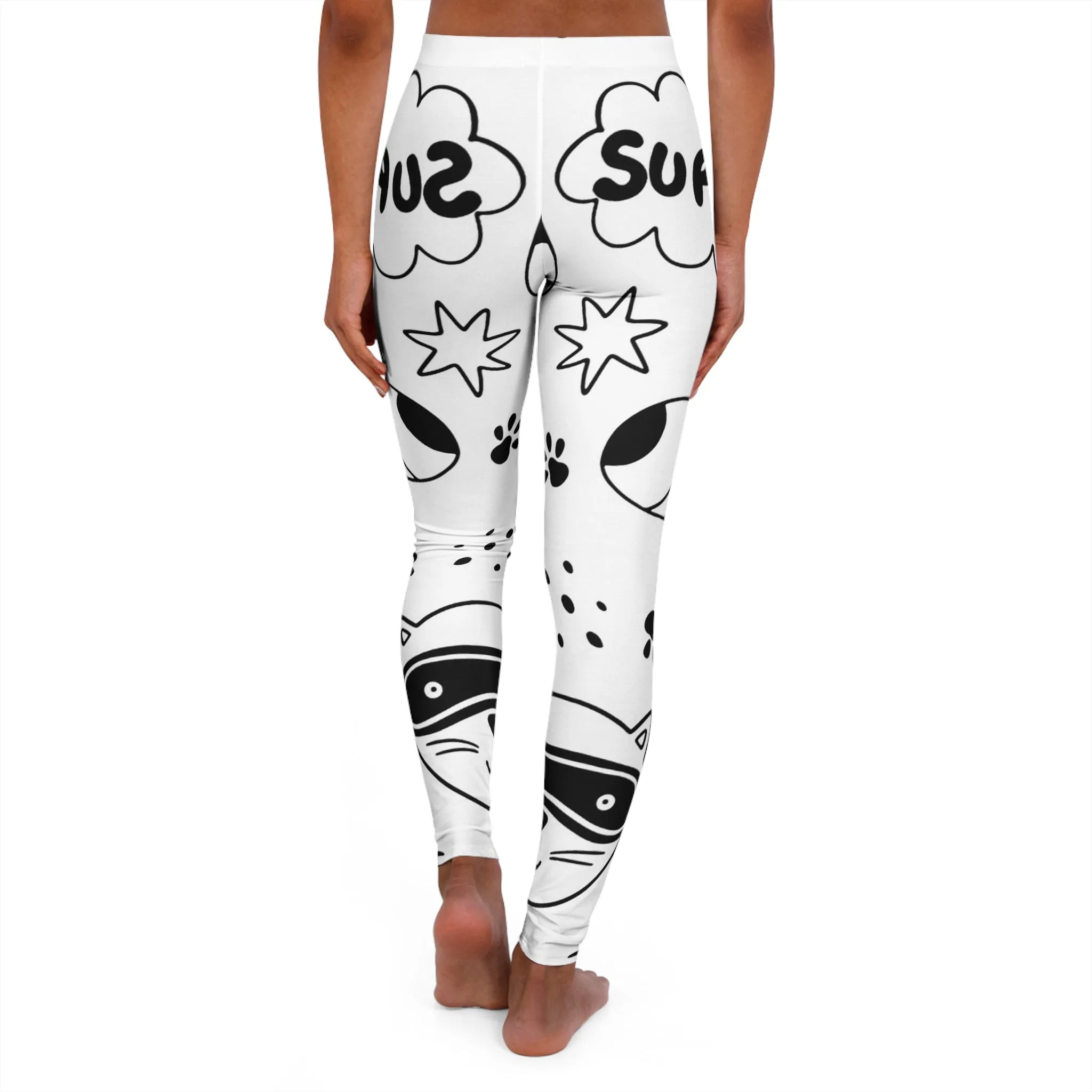 Doodle Dogs & Cats - Inovax Women's Spandex Leggings