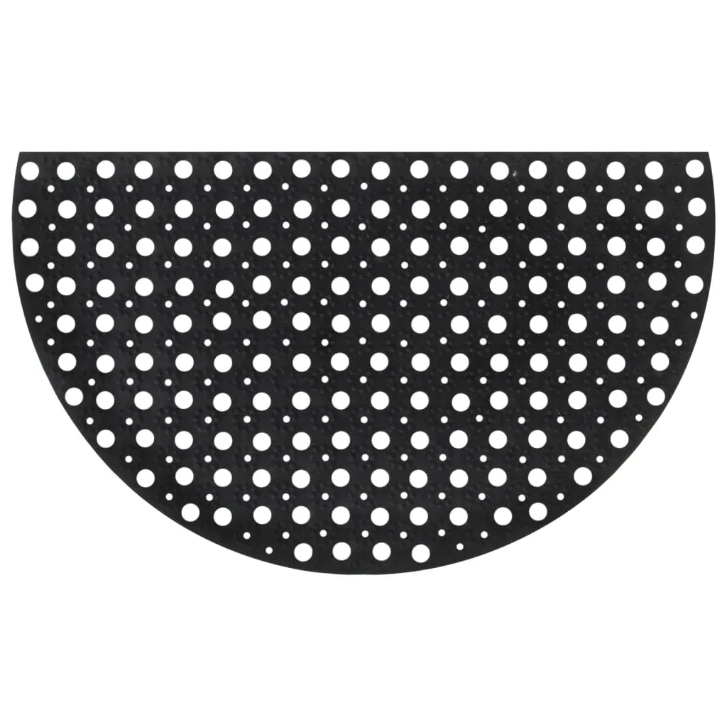 Door Mat Half Round 45x75 cm Rubber