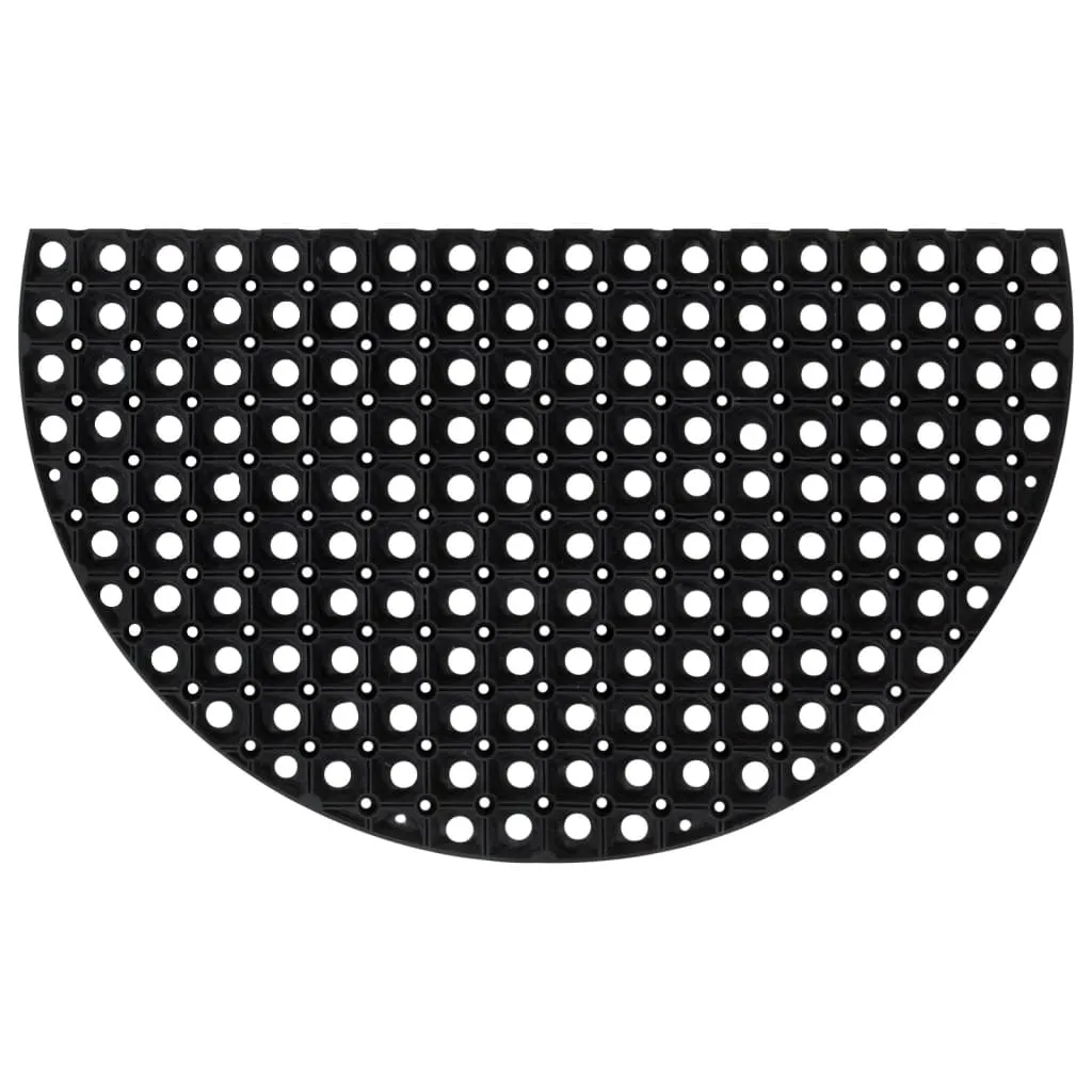 Door Mat Half Round 45x75 cm Rubber