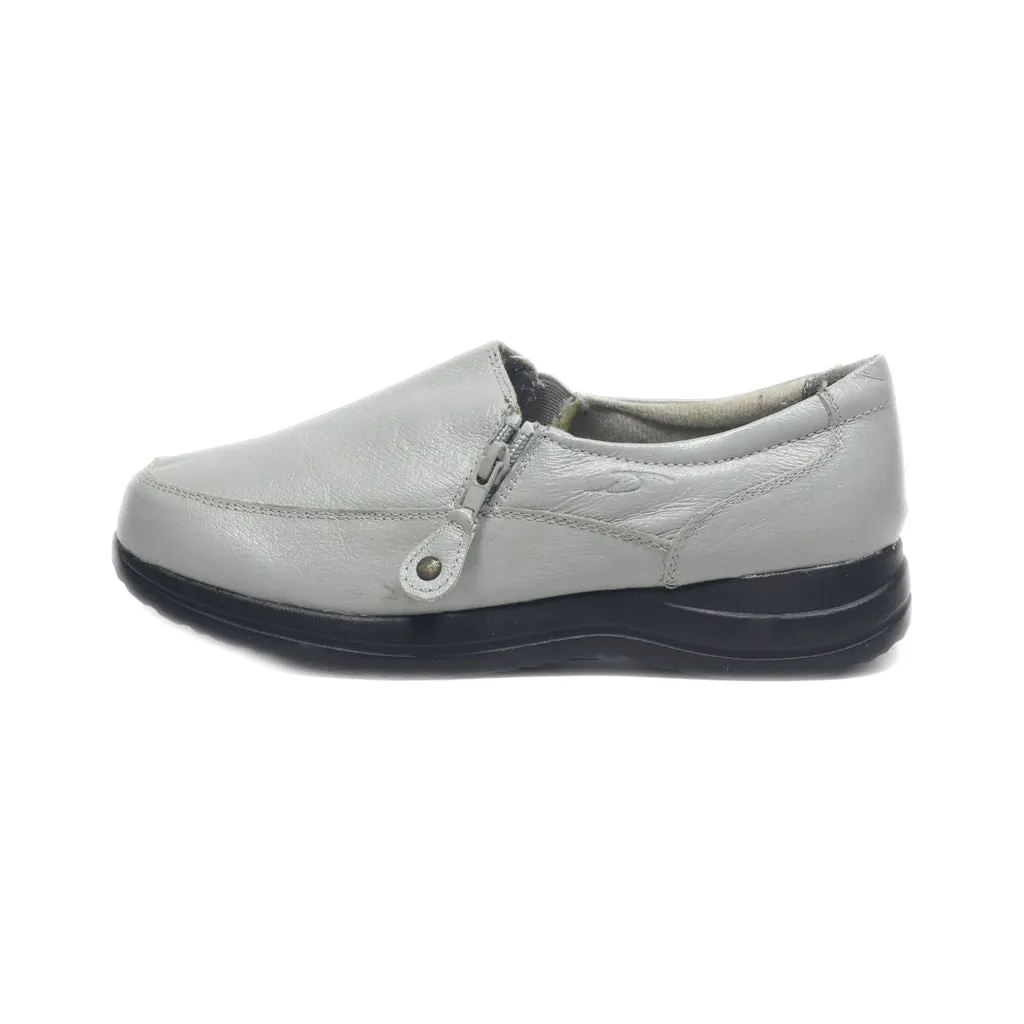 Dr. Scholl'S Slip Ons Leather Grey Colour For Women